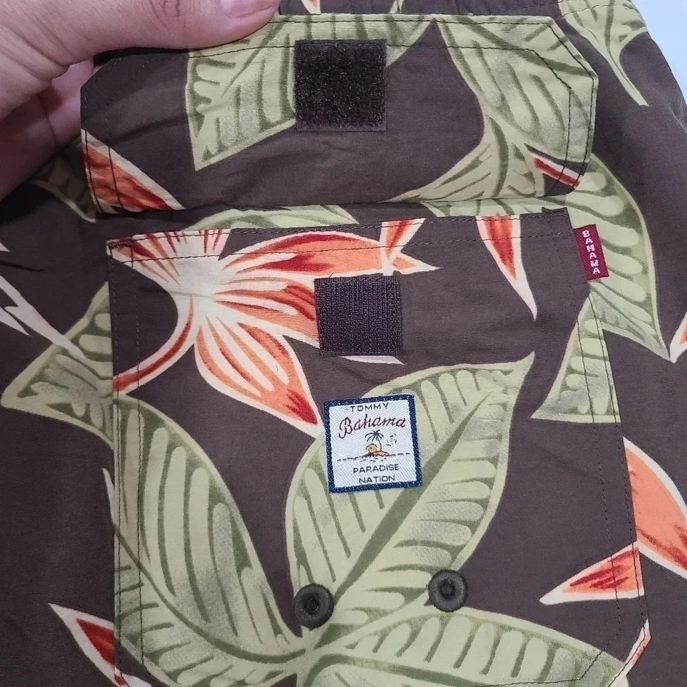 Tommy Bahama Size XXL‎ Nylon Swim Trunks Hawaiian Tropical mesh Lined